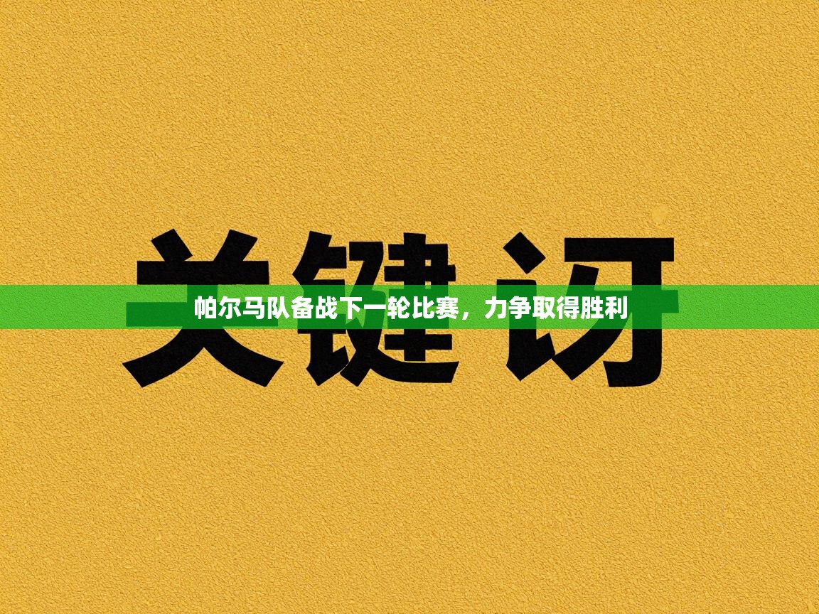 帕尔马队备战下一轮比赛，力争取得胜利